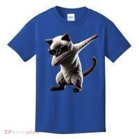Dabbing Siamese Cat Pet Motif Cool Dab Animal Lover Gift Kids T-Shirt thumb 0