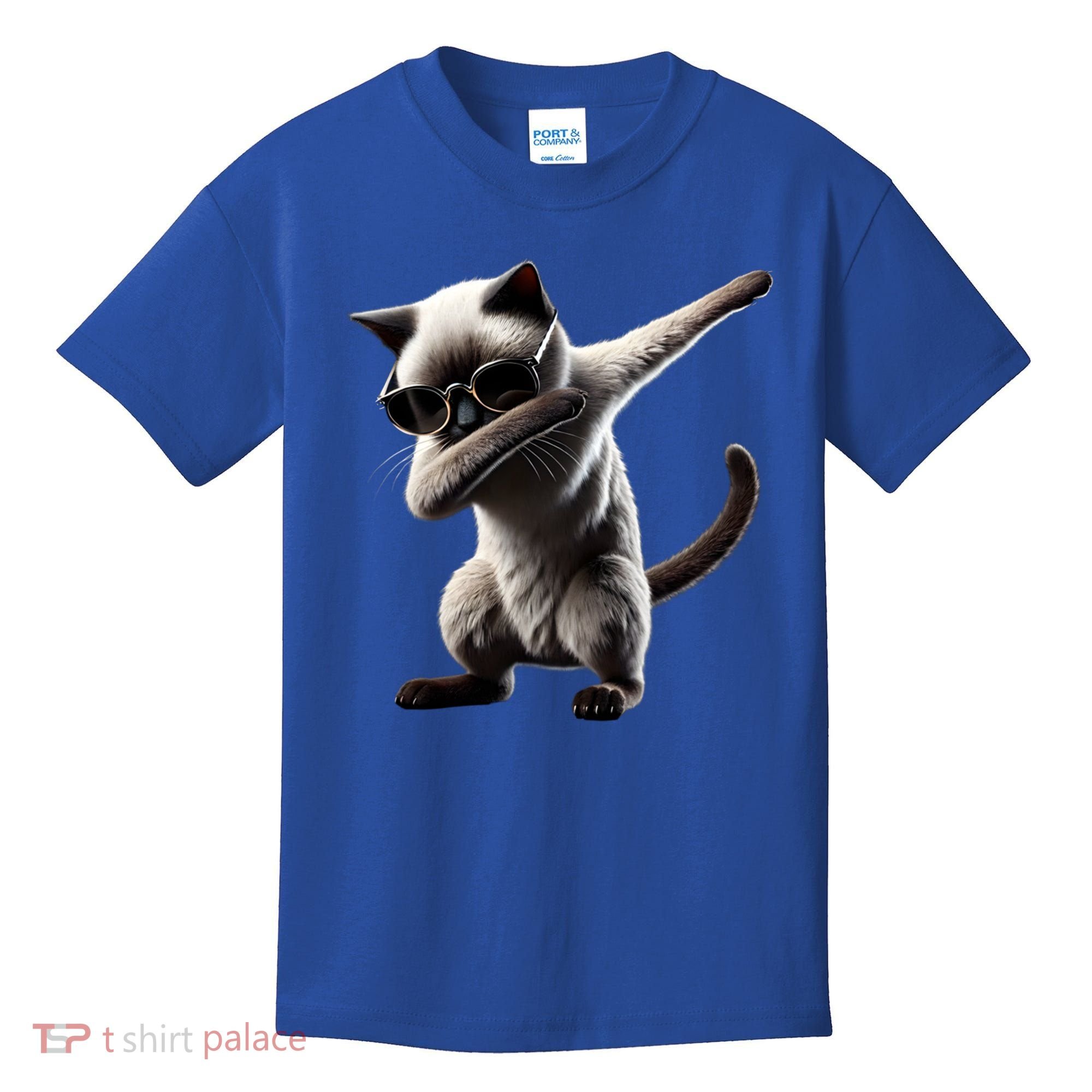 Dabbing Siamese Cat Pet Motif Cool Dab Animal Lover Gift Kids T-Shirt