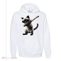 Dabbing Siamese Cat Pet Motif Cool Dab Animal Lover Gift Comfort Colors Garment-Dyed Hooded Sweatshirt thumb 0