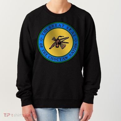 Double Sided Choctaw Nation Flag Women's Sweatshirt