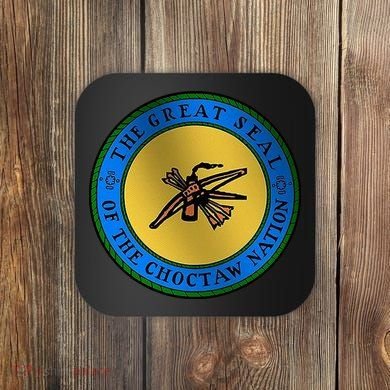 Double Sided Choctaw Nation Flag Coaster