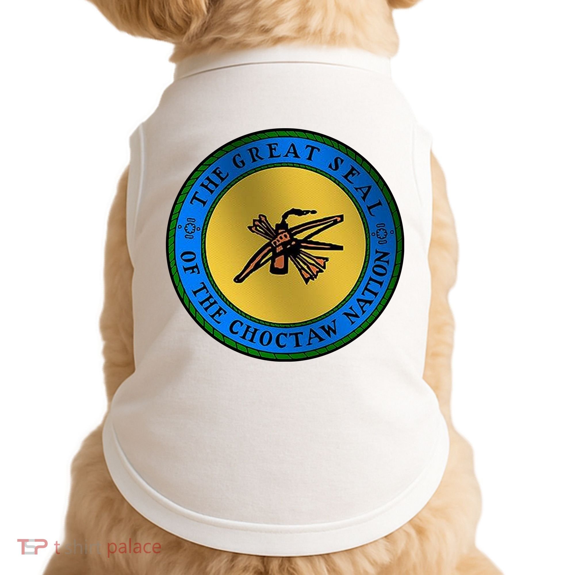 Double Sided Choctaw Nation Flag Doggie Tank