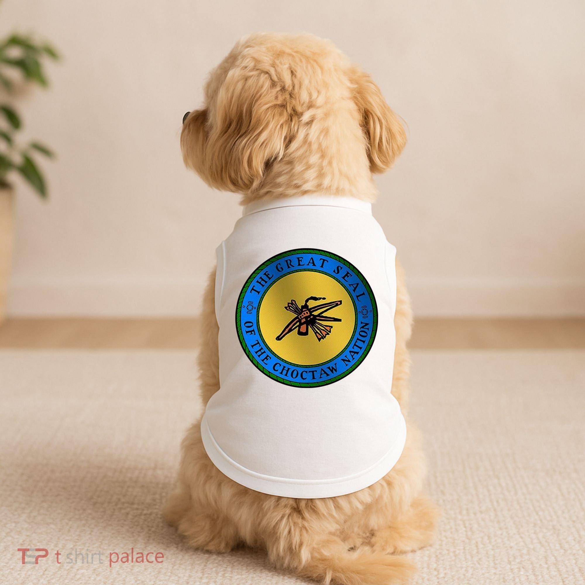 Double Sided Choctaw Nation Flag Doggie Tank