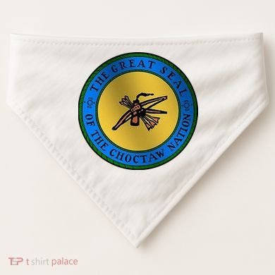 Double Sided Choctaw Nation Flag USA-Made Doggie Bandana