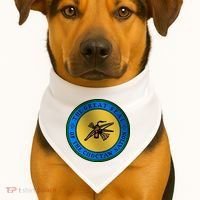 Double Sided Choctaw Nation Flag USA-Made Doggie Bandana thumb 1