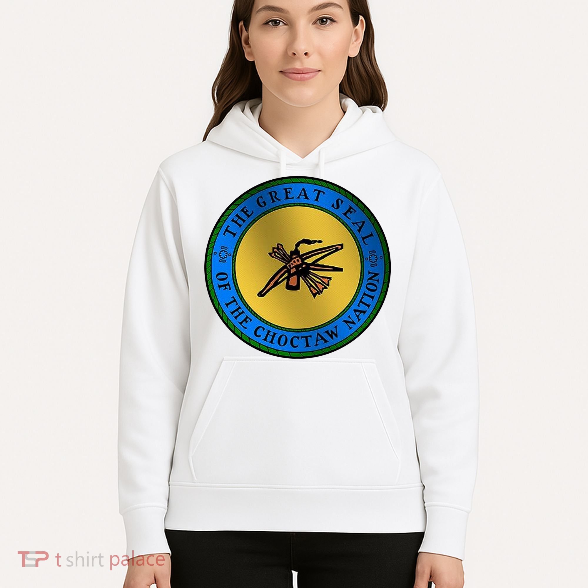 Double Sided Choctaw Nation Flag Hoodie