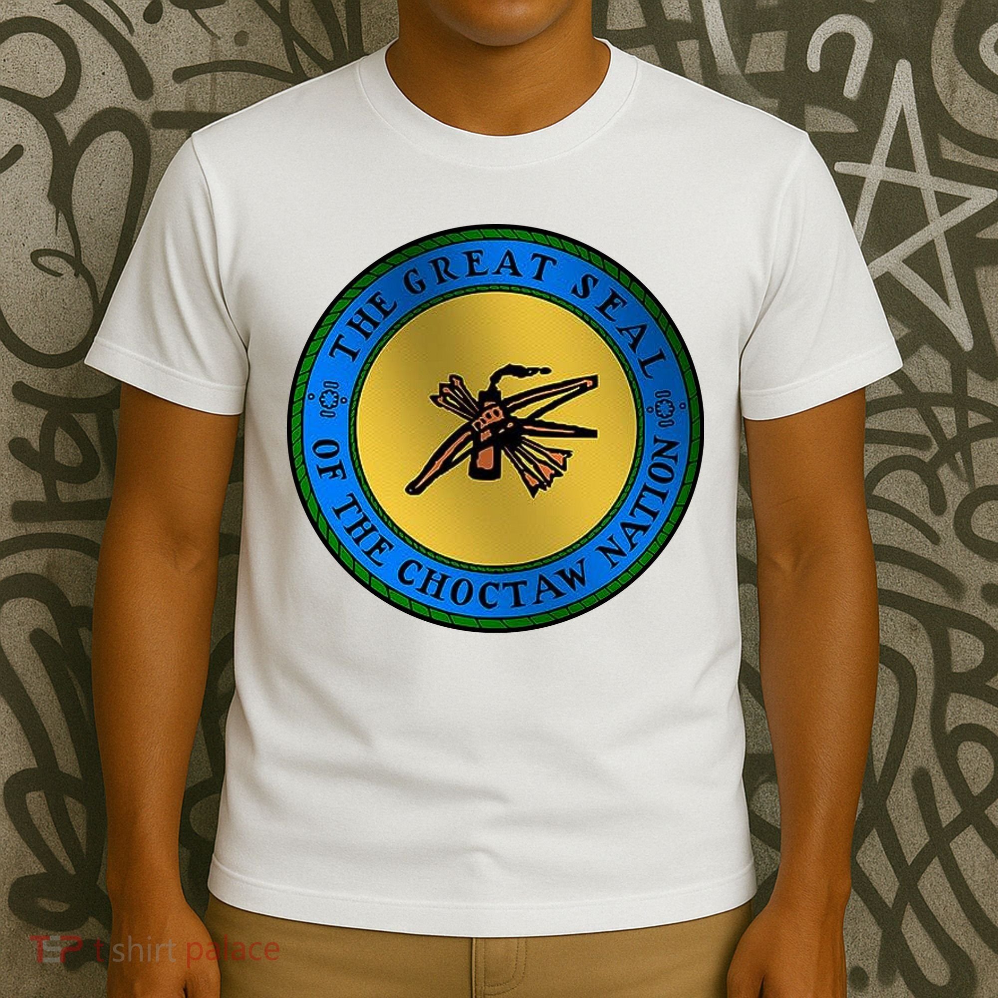 Double Sided Choctaw Nation Flag T-Shirt