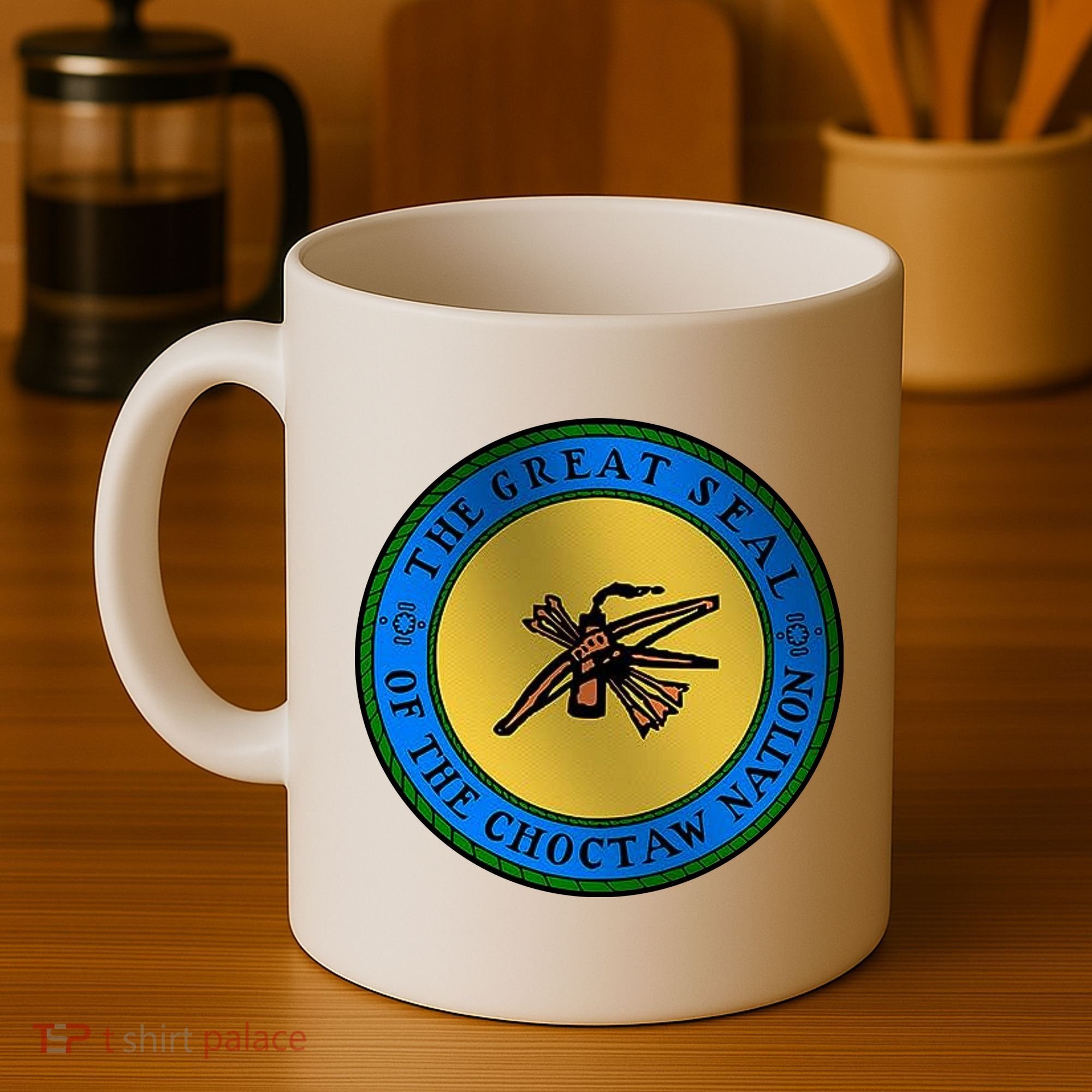 Double Sided Choctaw Nation Flag Coffee Mug