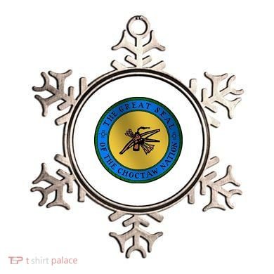 Double Sided Choctaw Nation Flag Ornament