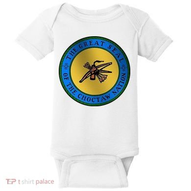 Double Sided Choctaw Nation Flag Baby Bodysuit
