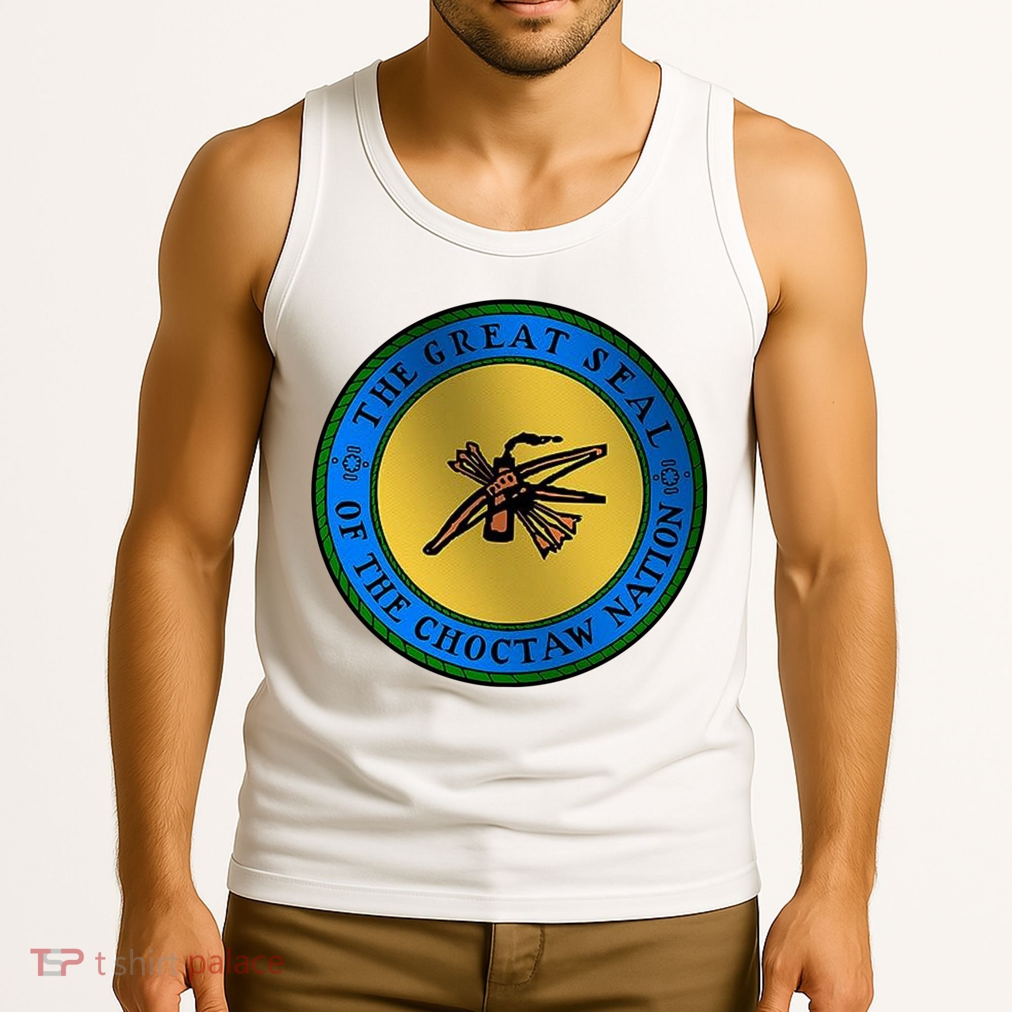 Double Sided Choctaw Nation Flag Tank Top
