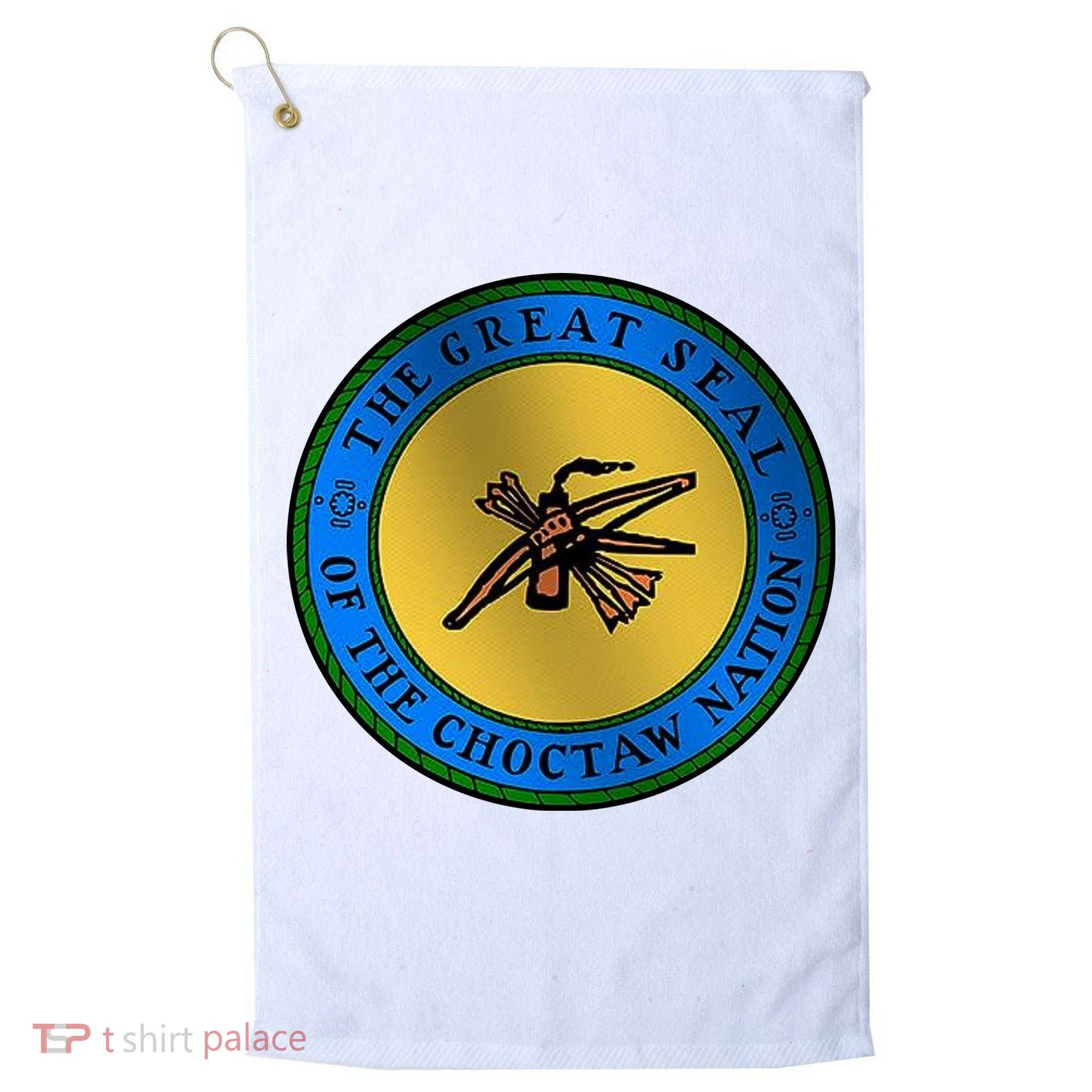 Double Sided Choctaw Nation Flag Golf Towel
