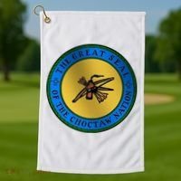 Double Sided Choctaw Nation Flag Golf Towel thumb 1