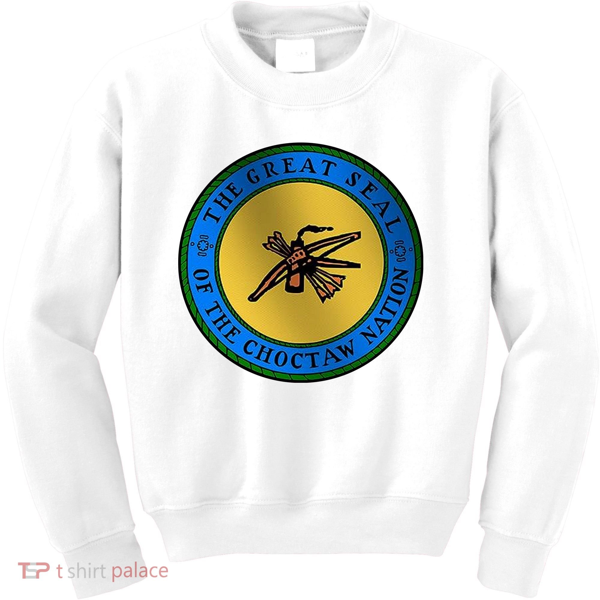 Double Sided Choctaw Nation Flag Kids Sweatshirt