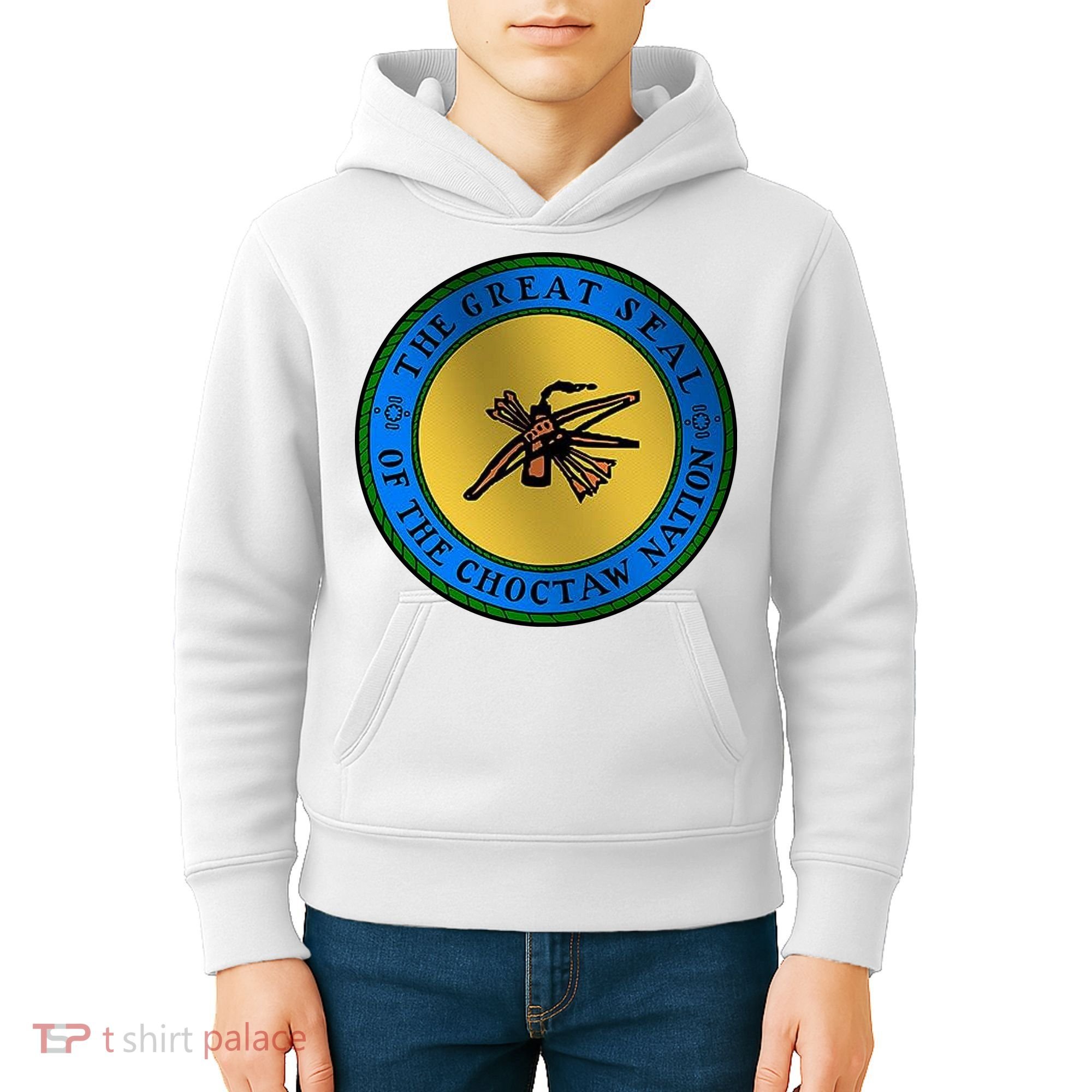 Double Sided Choctaw Nation Flag Kids Hoodie