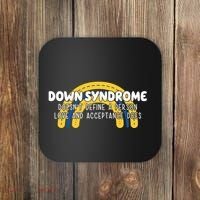 Down Syndrome Doesnt Define A Person Love And Acceptance Does Coaster thumb 0