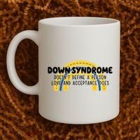 Down Syndrome Doesnt Define A Person Love And Acceptance Does Coffee Mug thumb 2