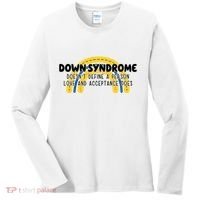 Down Syndrome Doesnt Define A Person Love And Acceptance Does Women's Long Sleeve Shirt thumb 0