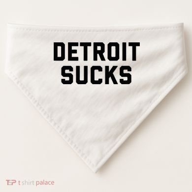 Detroit Sucks USA-Made Doggie Bandana