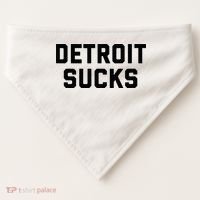 Detroit Sucks USA-Made Doggie Bandana thumb 0