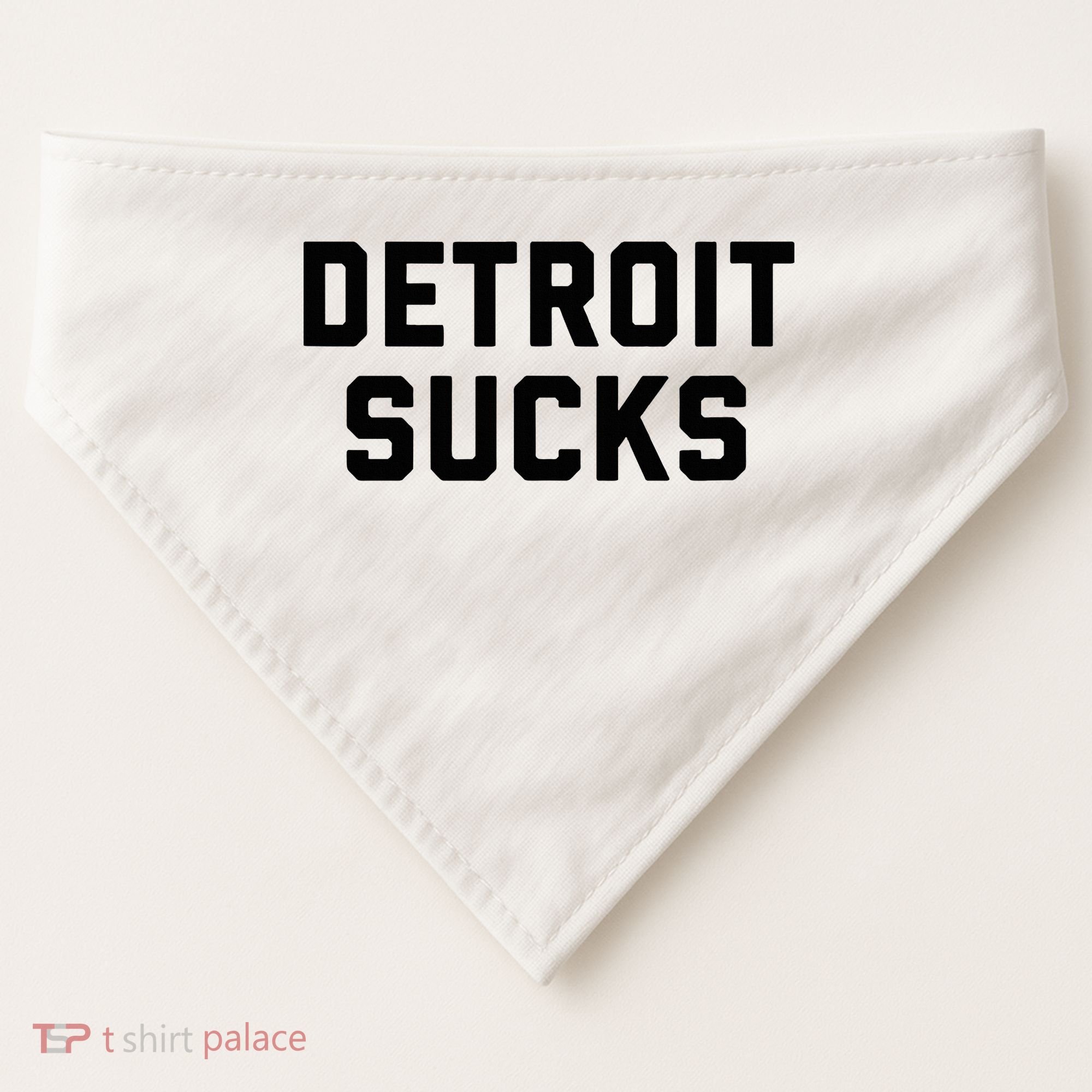 Detroit Sucks USA-Made Doggie Bandana