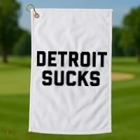 Detroit Sucks Golf Towel thumb 1
