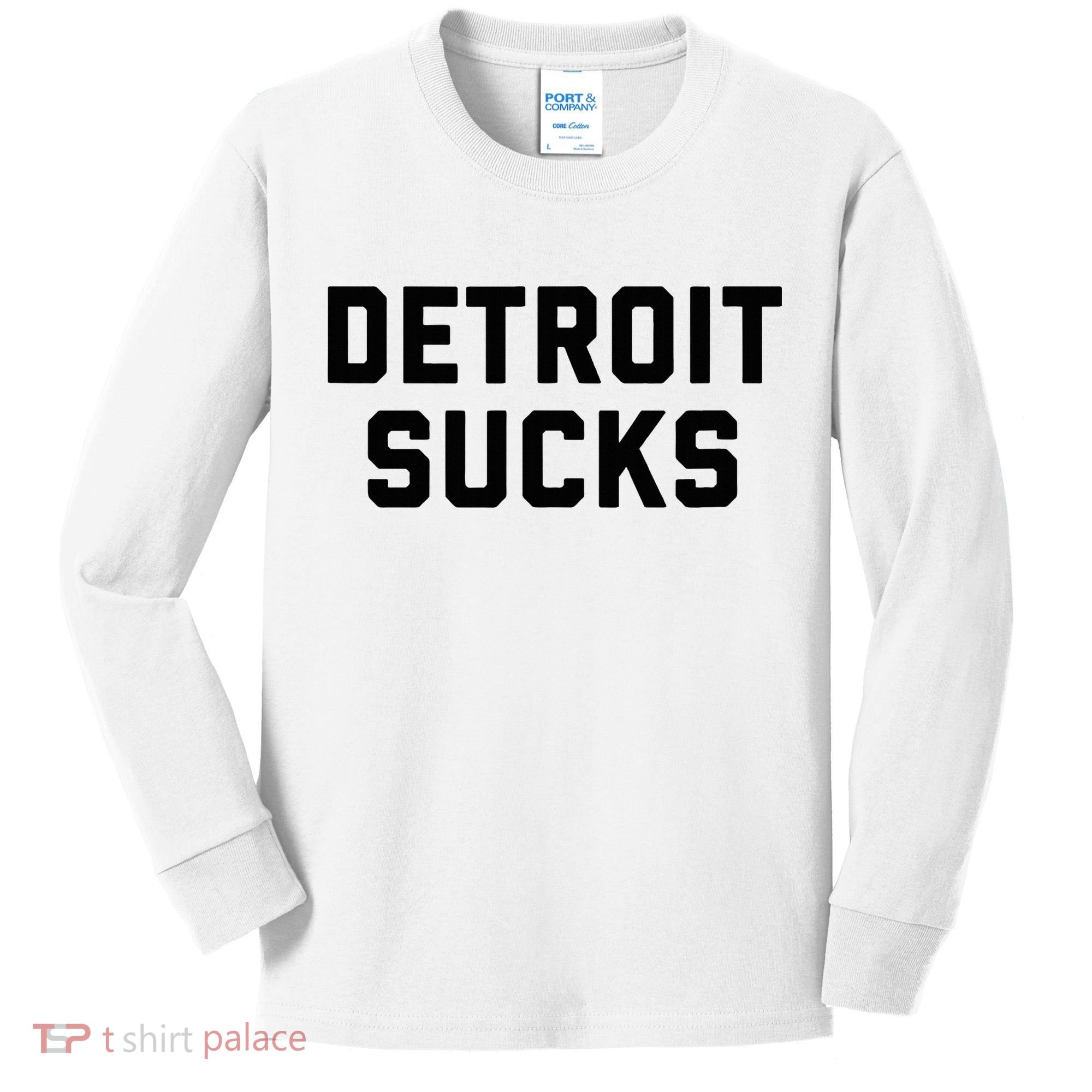 Detroit Sucks Kids Long Sleeve Shirt