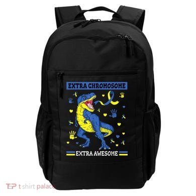 Down Syndrome Dinosaur T rex Extra Chromosome Extra Awesome Backpack