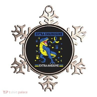 Down Syndrome Dinosaur T rex Extra Chromosome Extra Awesome Ornament
