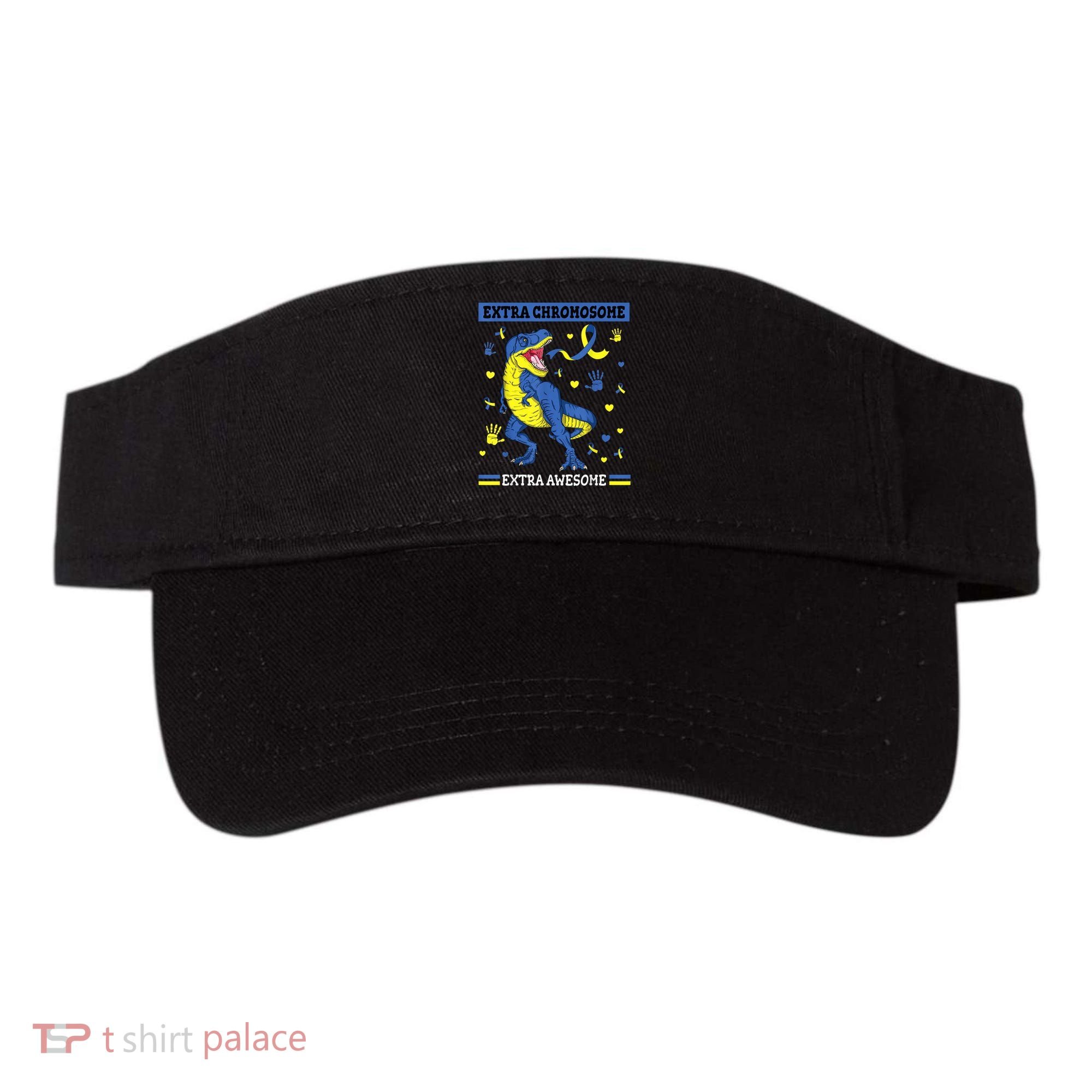 Down Syndrome Dinosaur T rex Extra Chromosome Extra Awesome Visor