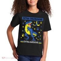 Down Syndrome Dinosaur T rex Extra Chromosome Extra Awesome Kids T-Shirt thumb 2