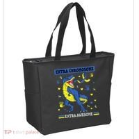 Down Syndrome Dinosaur T rex Extra Chromosome Extra Awesome Tote Bag thumb 2
