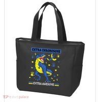 Down Syndrome Dinosaur T rex Extra Chromosome Extra Awesome Tote Bag thumb 3