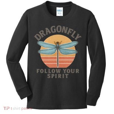 Dragonfly Spirit Kids Long Sleeve Shirt