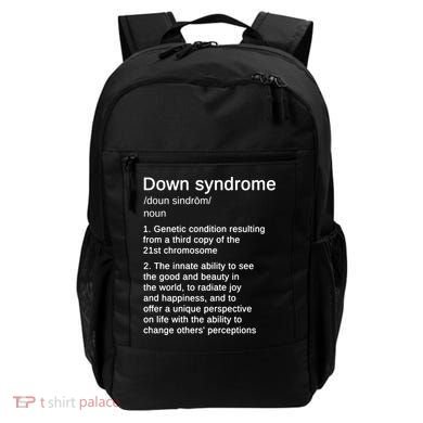 Down Syndrome Definition Awareness Month Backpack