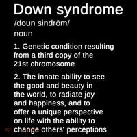 Down Syndrome Definition Awareness Month Backpack thumb 2