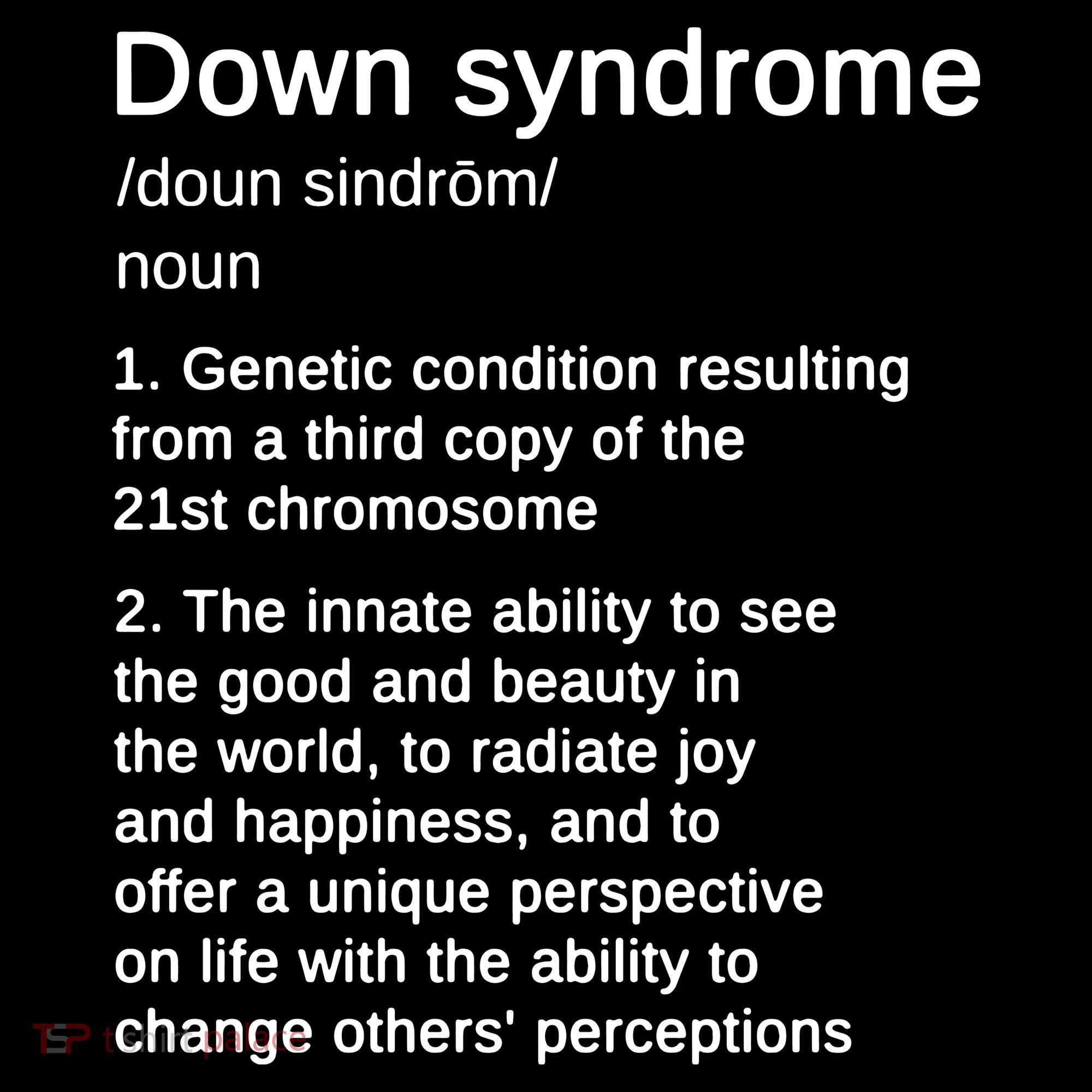 Down Syndrome Definition Awareness Month Backpack