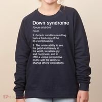 Down Syndrome Definition Awareness Month Women's Sweatshirt thumb 0