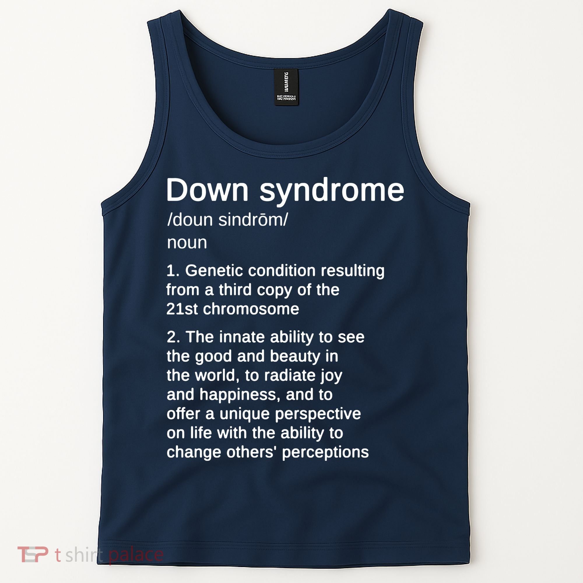Down Syndrome Definition Awareness Month Tank Top