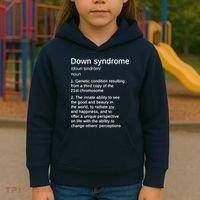 Down Syndrome Definition Awareness Month Kids Hoodie thumb 3
