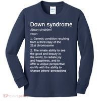 Down Syndrome Definition Awareness Month Kids Long Sleeve Shirt thumb 0