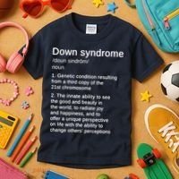 Down Syndrome Definition Awareness Month Kids T-Shirt thumb 3