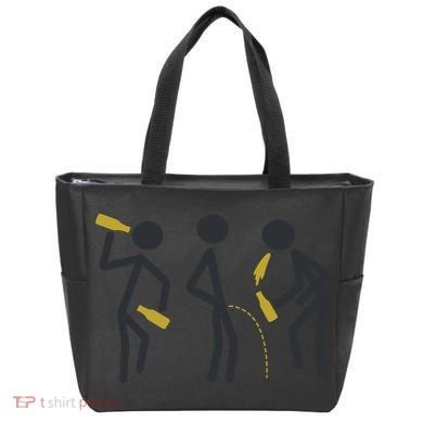 Drunk Stickfigers Tote Bag