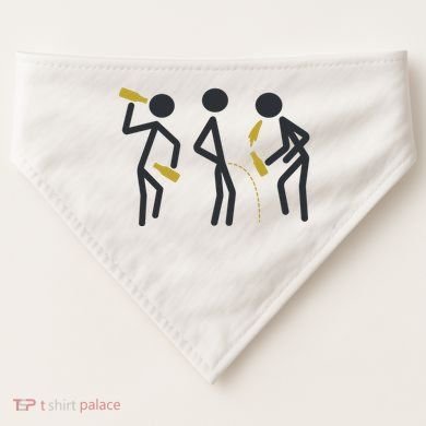 Drunk Stickfigers USA-Made Doggie Bandana