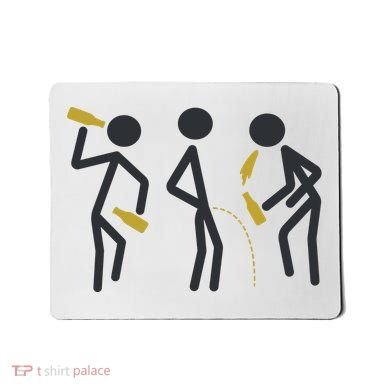 Drunk Stickfigers Mousepad