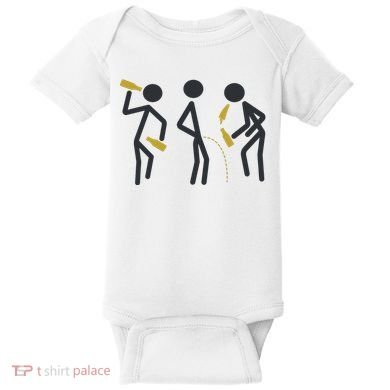 Drunk Stickfigers Baby Bodysuit