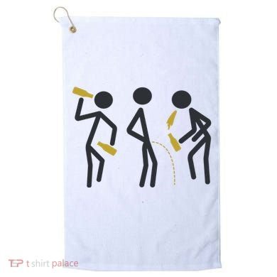 Drunk Stickfigers Golf Towel