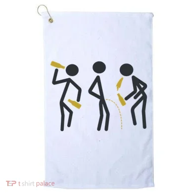 Drunk Stickfigers Golf Towel