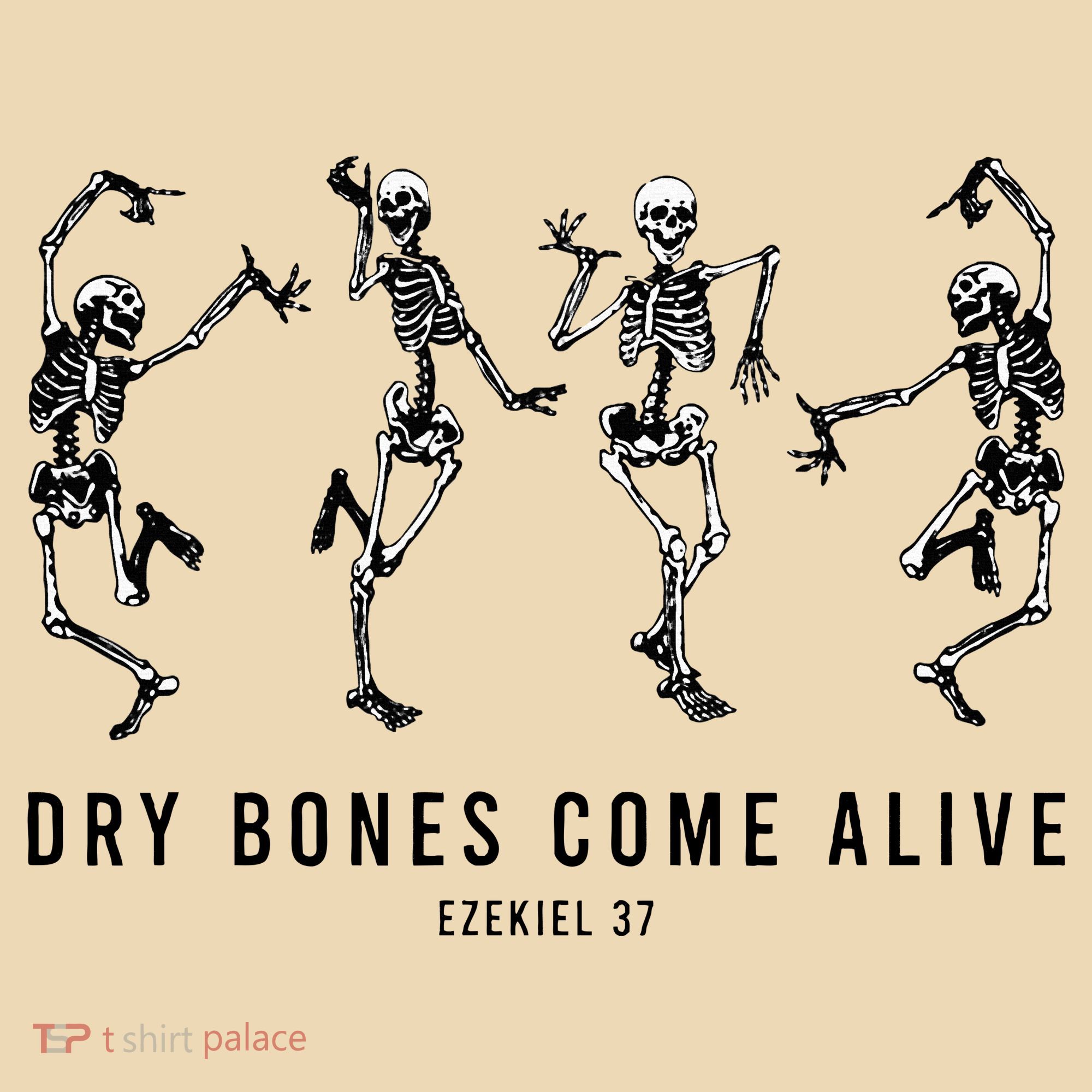Dancing Skeleton Dry Bones Come Alive Christian Halloween Tote Bag