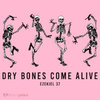 Dancing Skeleton Dry Bones Come Alive Christian Halloween Coaster thumb 2